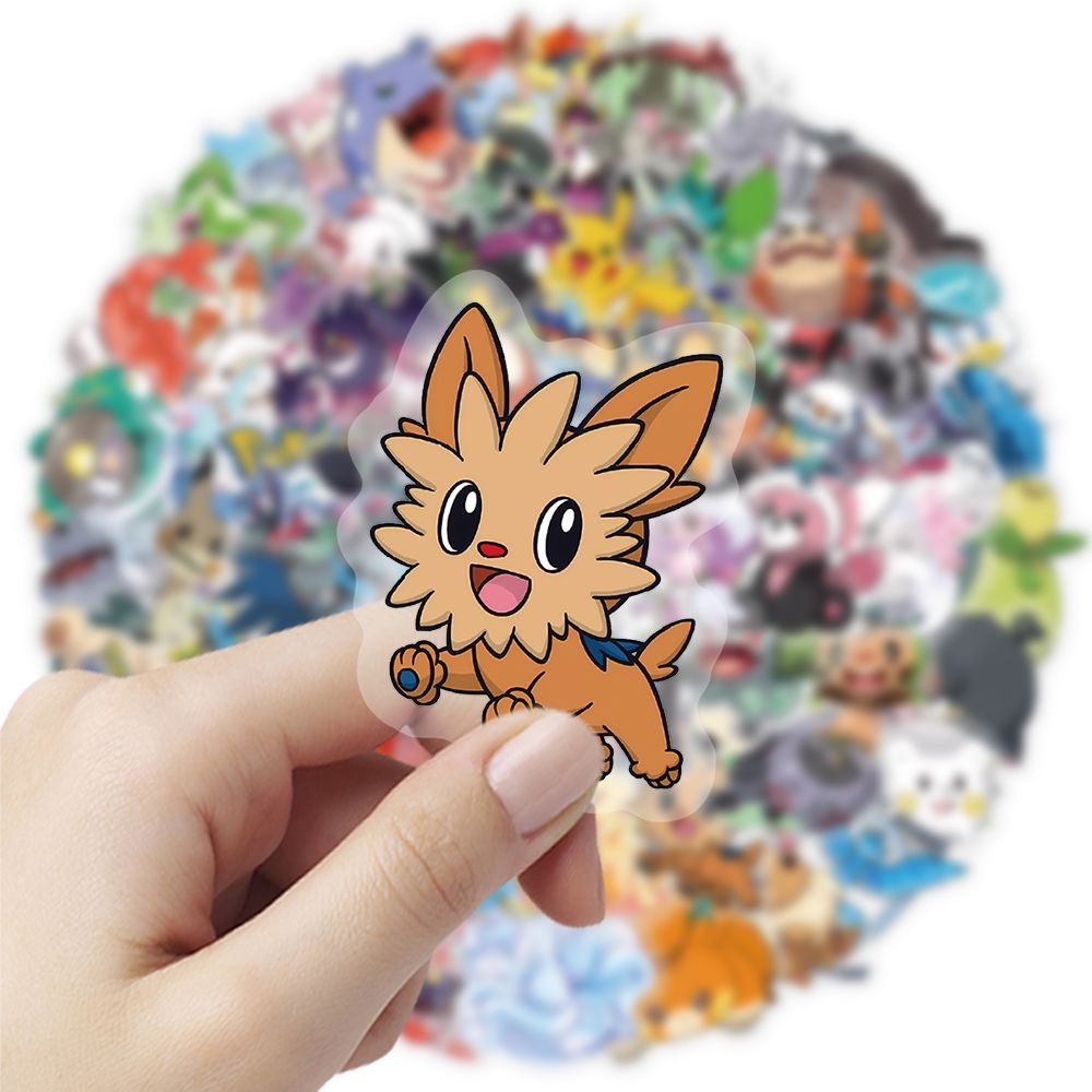 100Pcs Pokémon Stickers Cute C - Tablet Cute Accessories ulasan dan harga