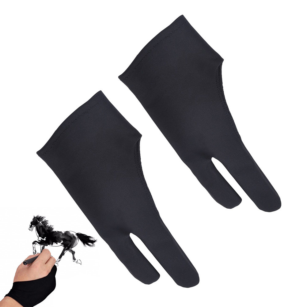 2Pcs Drawing Glove for Tablet  - Drawing Glove Artist ulasan dan harga