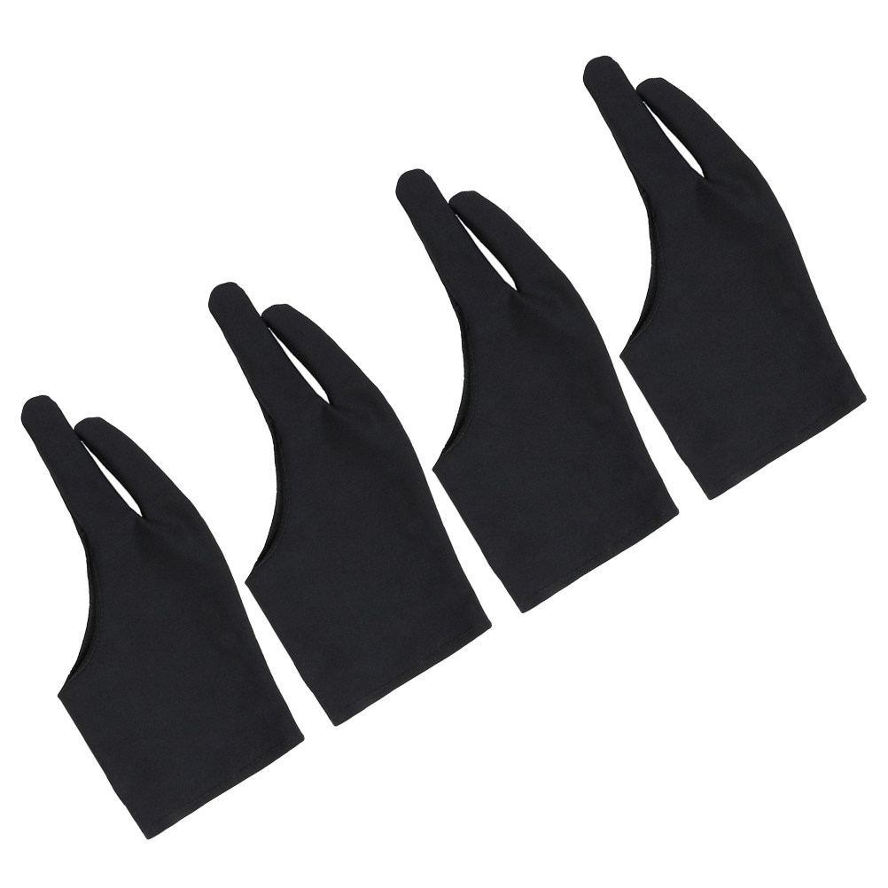 4Pcs Spandex Two Finger Drawin - Drawing Glove Artist ulasan dan harga