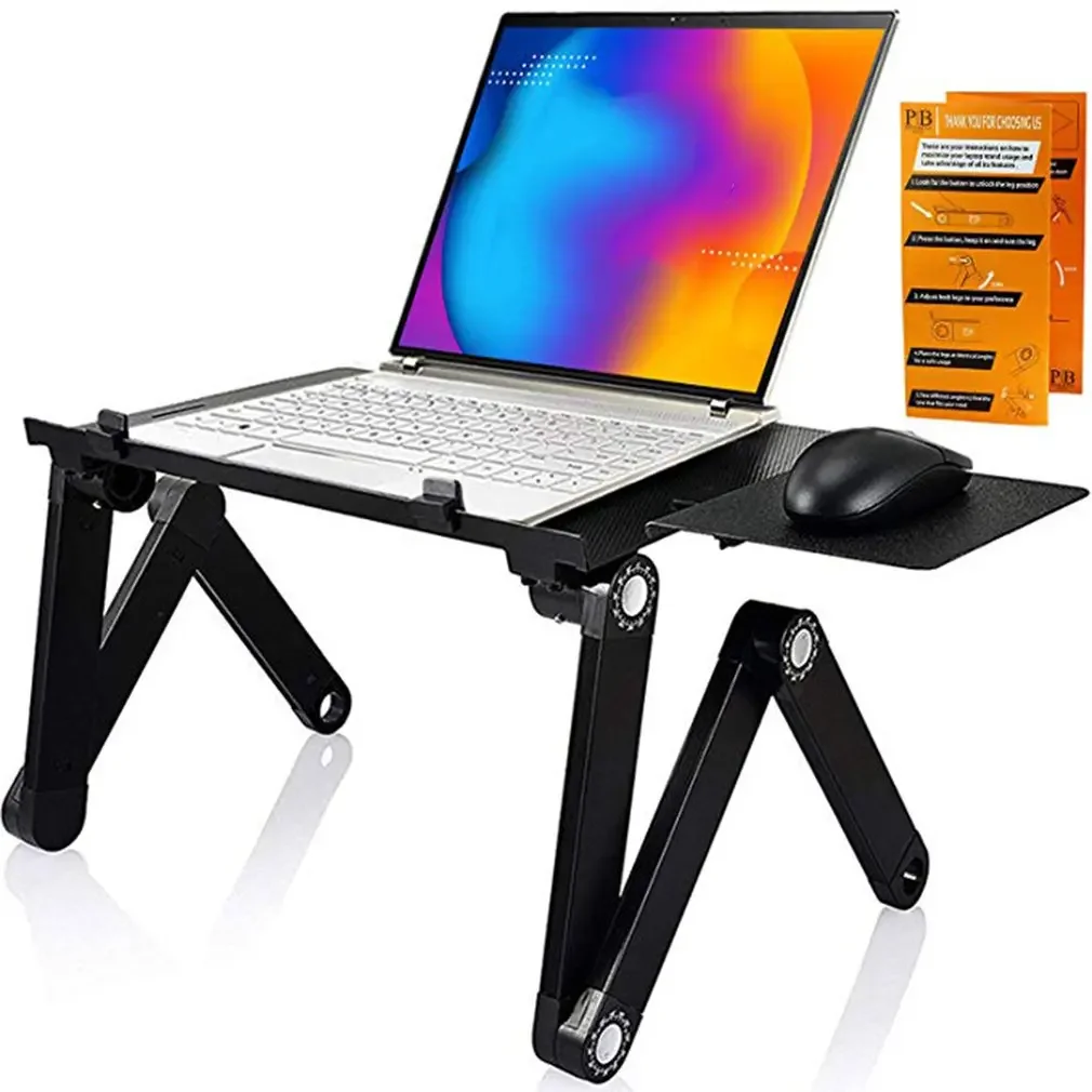 Aluminum Alloy Laptop Table Fo - Tablet Lap Desk ulasan dan harga